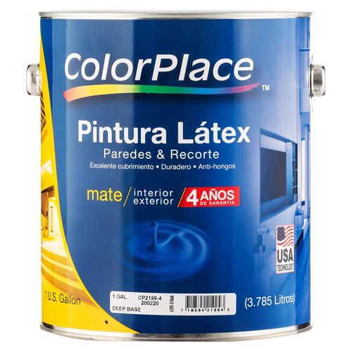 Pintura acrilica Lanco 4 años de garantía, Color Place galon deep