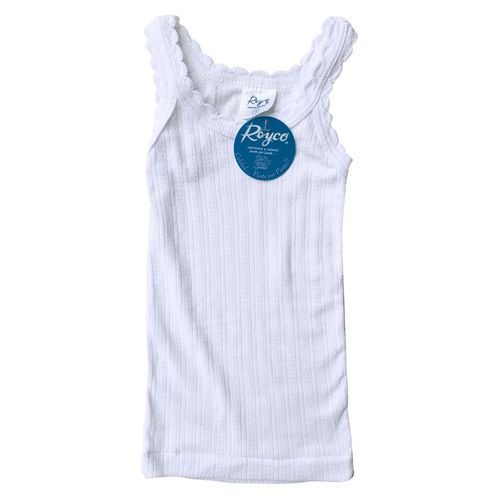 Camiseta Malla Cargada Reyco Color Blanco De Tirantes, Para Bebé - Talla 1