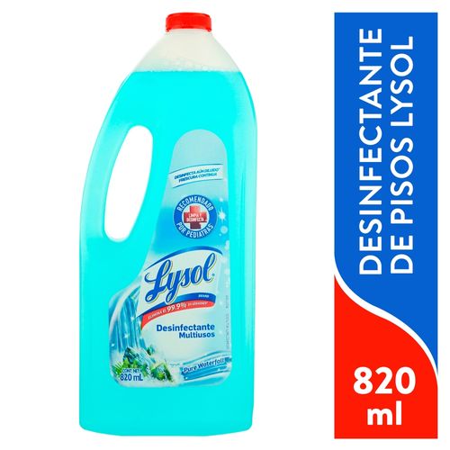 Desinfectante De Pisos Lysol Pure Waterfall -820ml