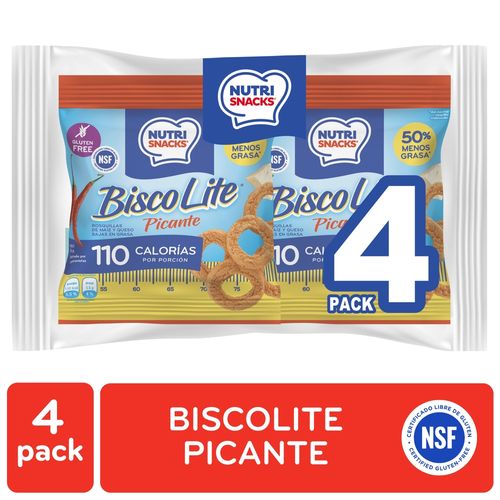 Biscolite picante Nutrisnacks 4 pack - 120 g