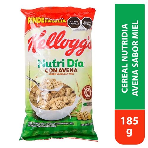 Cereal Nutridia Avena Sabor Miel 185 Gr