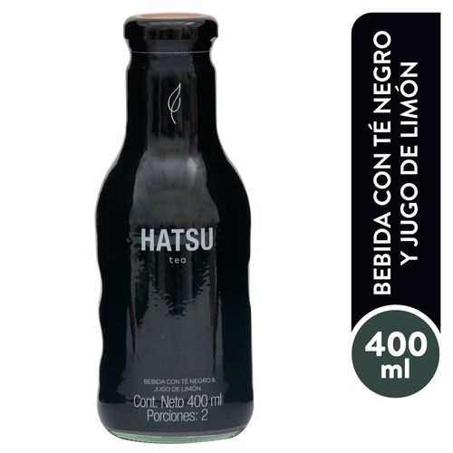 Bebida Hatsu Té Negro Limón Botella - 400 ml