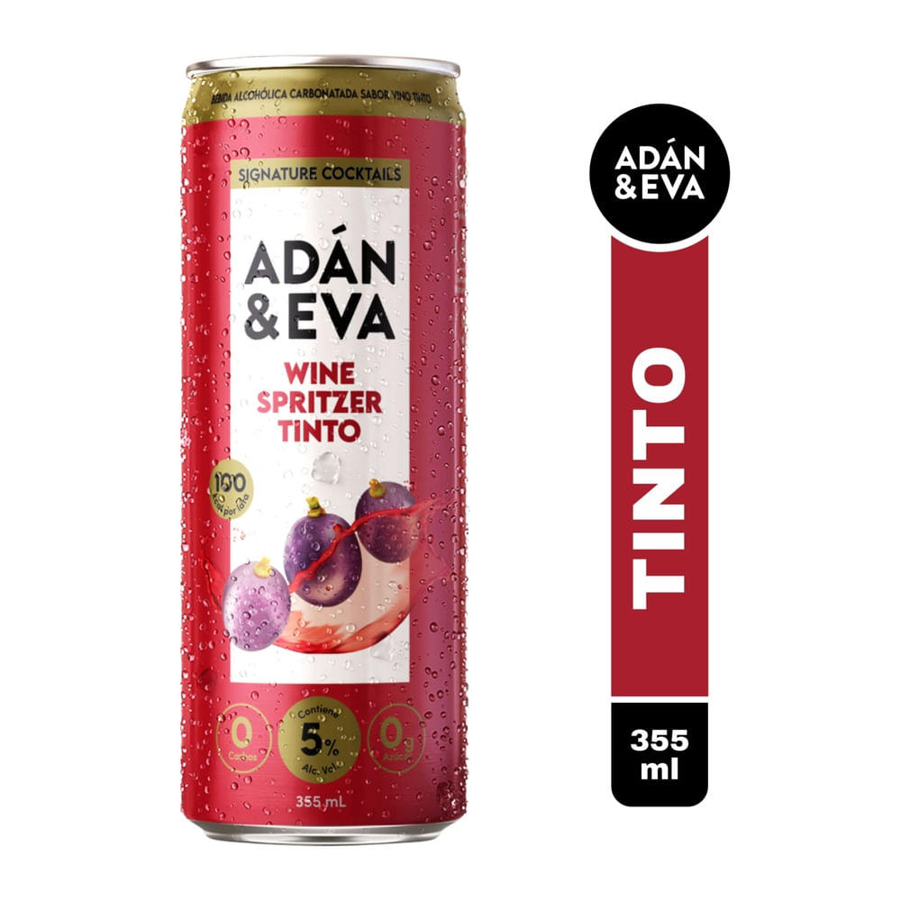 Adan Y Eva Bebida Adán y Eva Wine Spritz Tinto 355 ml