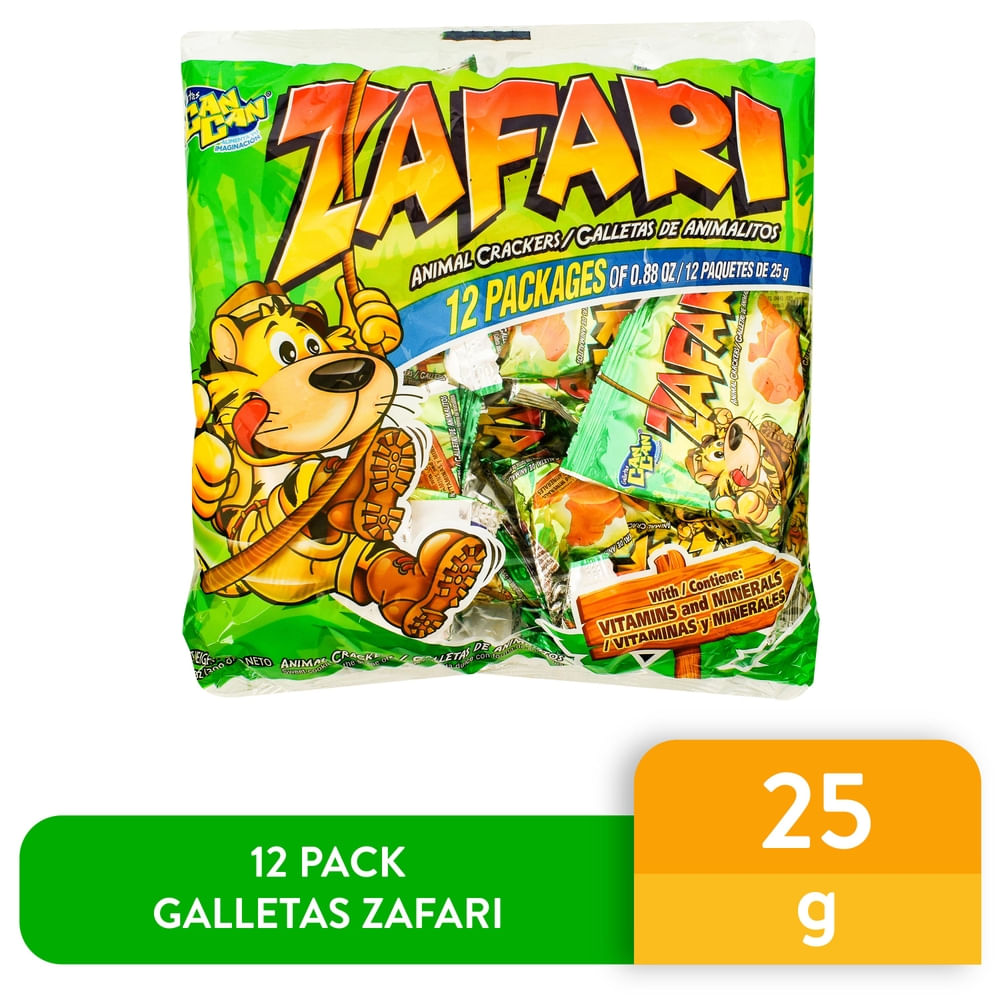 Can Can Galleta dulce Zafari Pack 12 300 g