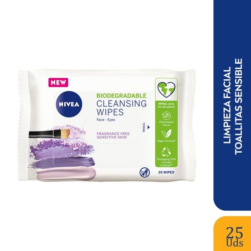 Toallitas Nivea Desmaquillante Sensible 25 unidades
