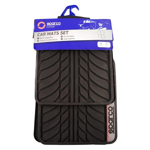 Alfombras para carro Sparco PVC 4 Pzas color negro