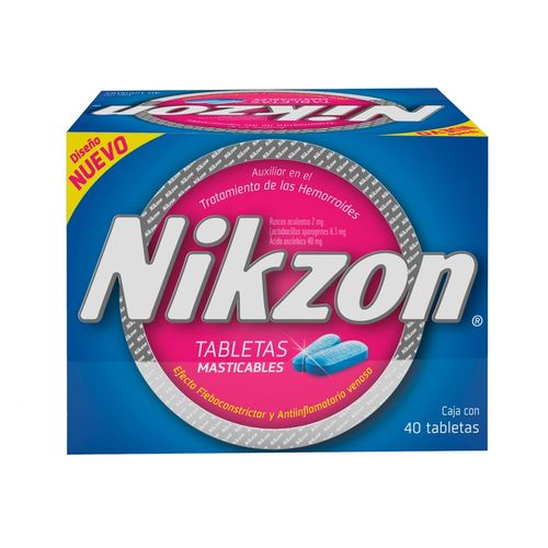 Nikzon para hemorroides- 40 tabletas