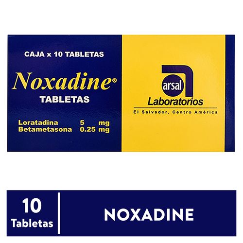 Noxadine Arsal, Precio indicado por unidad
