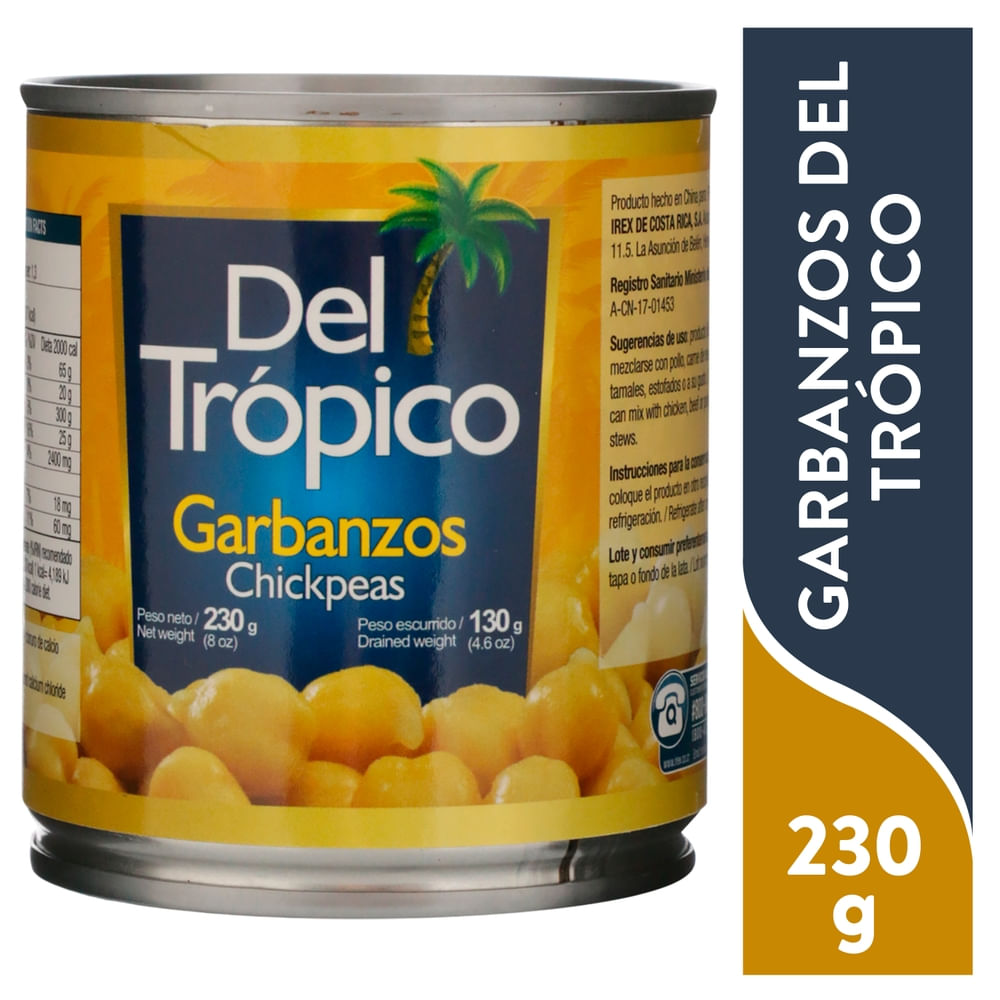 Del Trópico Garbanzo en 230 g