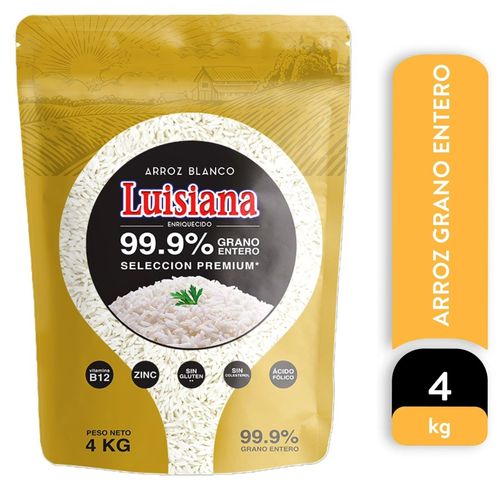 Arroz Luisiana 99.9 % grano entero - 4 kg