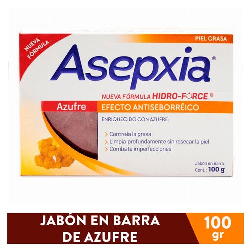 Jabón Facial Asepxia Antiseborréico Azufre - 100 g
