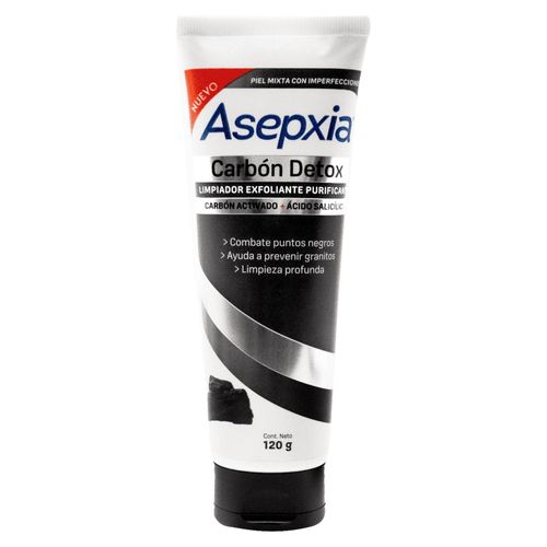 Gel Exfoliante Asepxia Carbón Detox- 120 g