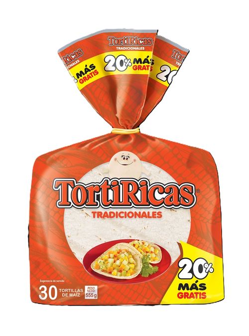 Tortilla Tortirica maíz 30 Uds - 555 g