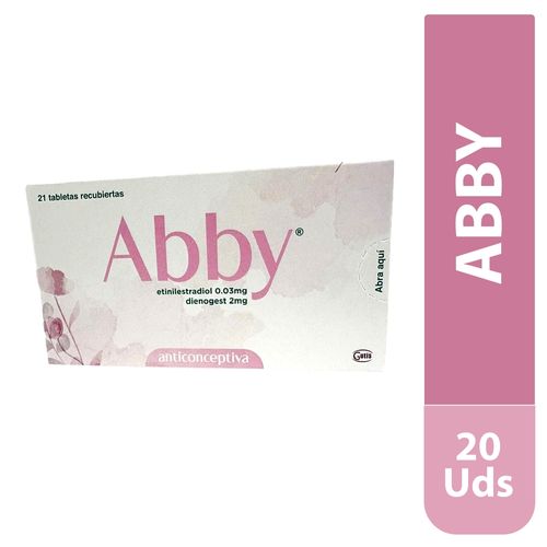 Abby caja 21 tabletas - Precio indicado por caja