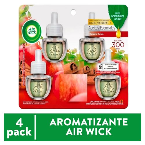 Repelente Airwick manzana canela 4 pack - 80 ml