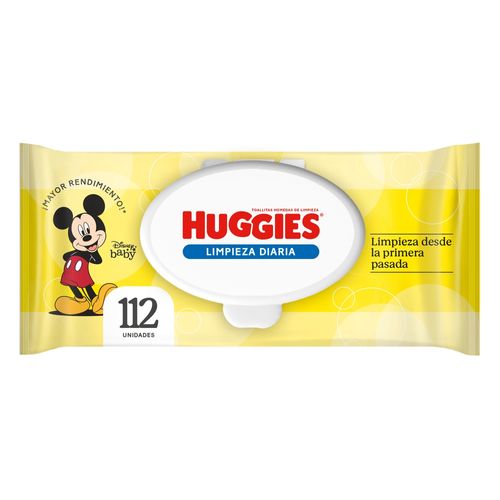 Toallitas Húmedas Huggies Limpieza Diaria - 112 Unidades