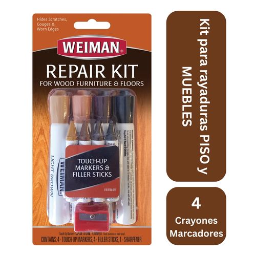Kit Weiman Reparar Rayaduras Madera Mueble Piso