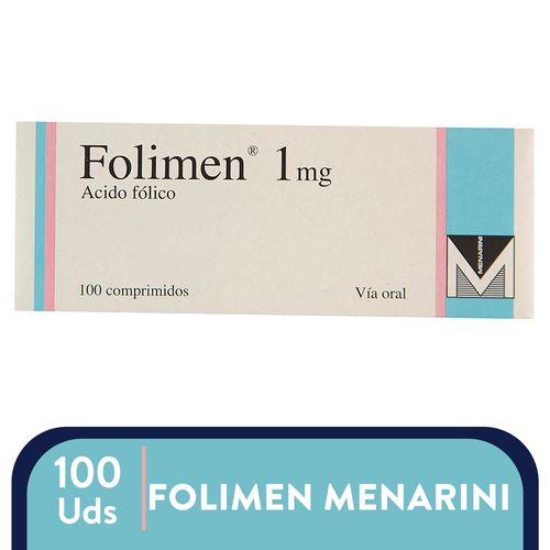 Folimen Menarin 1 Mg, Precio indicado por unidad