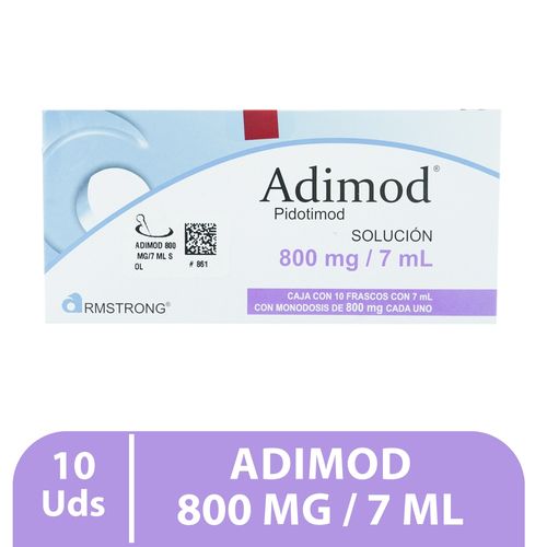 Adimod 800mg/ 7ml caja 10 ampollas - Precio indicado por caja