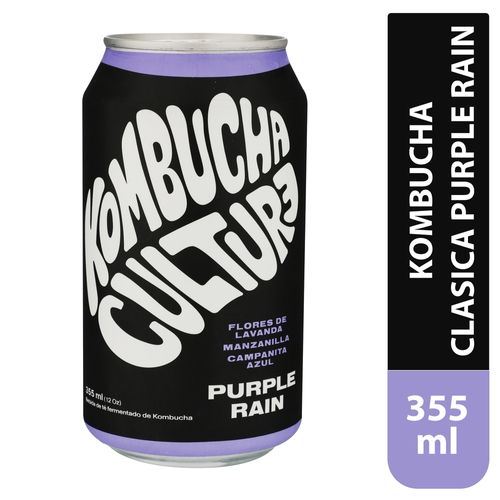Bebida Kombucha Culture purple rain clasica - 355 ml