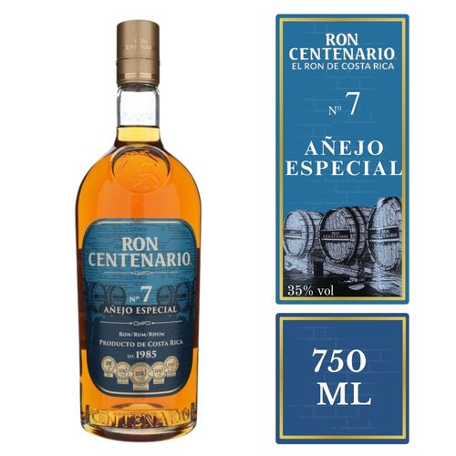 Ron Centenario Añejo Especial 7 años - 750 ml
