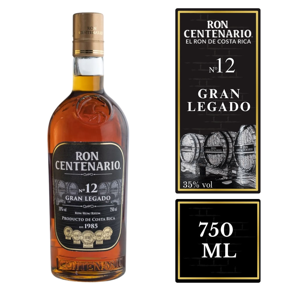 Centenario Ron Gran Legado 12 años 750 ml