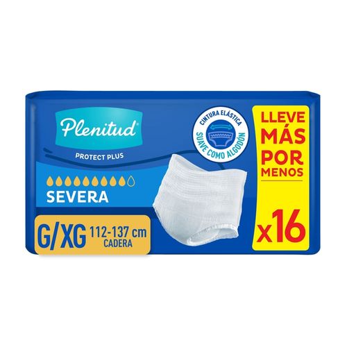 Pañal para adulto Plenitud protect plus G/XG - 16 Uds