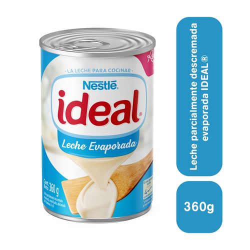 Leche Ideal Evaporada Nestlé, lata - 360g