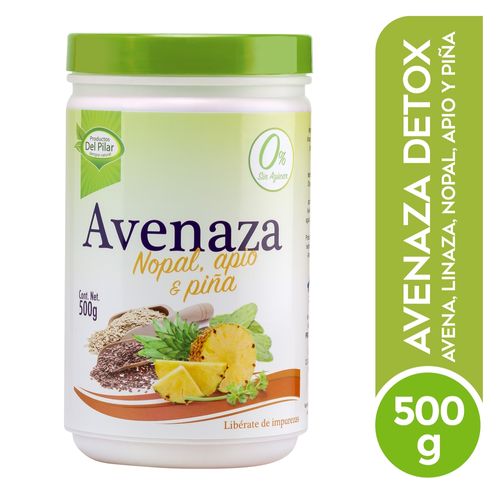 Avena Del Pilar Avenaza Nopal Apio y Piña Detox - 500 g
