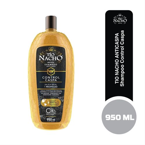 Shampoo Tío Nacho Control Caspa Jalea Real+ Propóleo- 950 ml