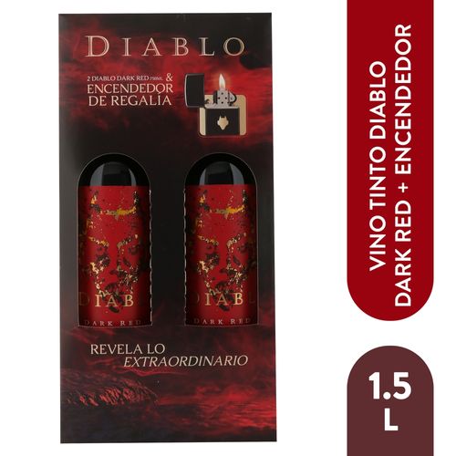 Tequila Diablo Diablo Dark Red Encendedor 2pk 1500 ml