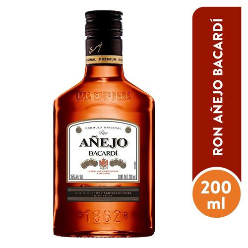 Ron Bacardí añejo - 200 ml