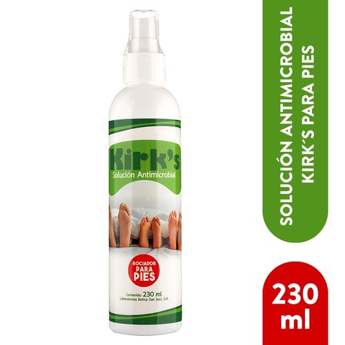 Solución Antimicrobial Kirk's para pies - 230 ml