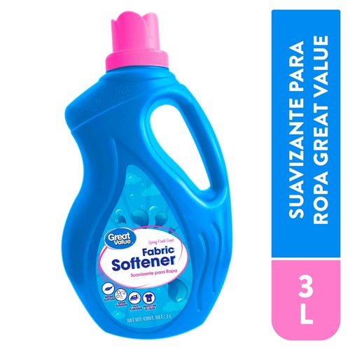 Suavizante Great Value Cuidado Avanzado aroma Spring Breeze -3000ml