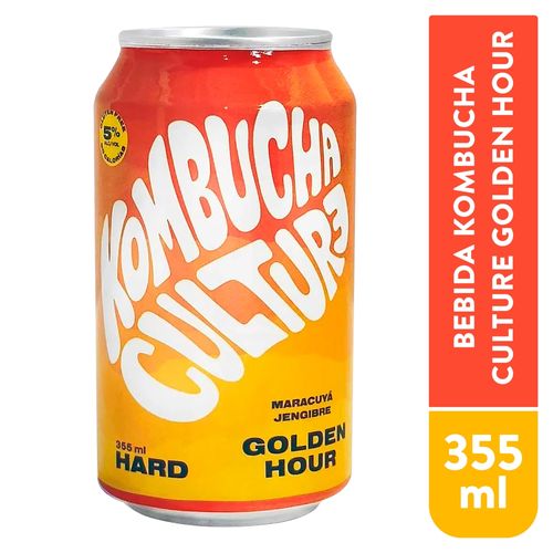 Bebida alcohólica Kombucha hard sabor maracuyá jengibre - 355 ml