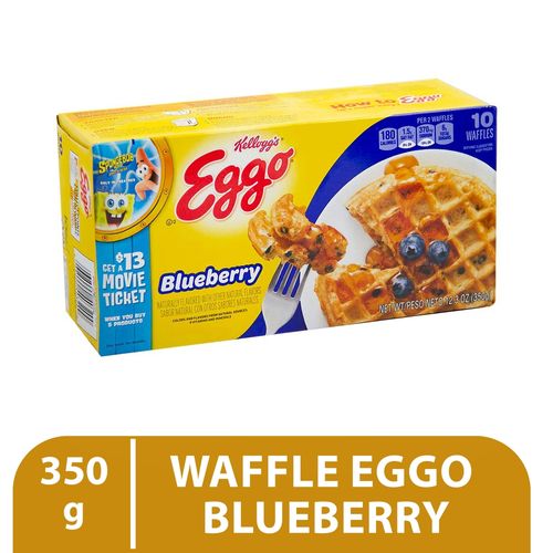 Waffles Kelloggs Eggo Blueberry - 350 g