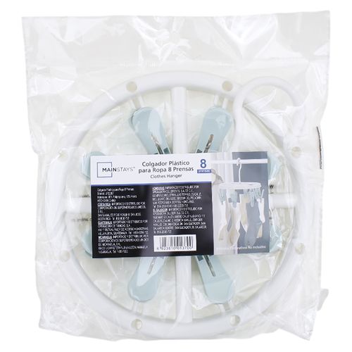 Colgador Plastico Para Ropa 8 Piezas