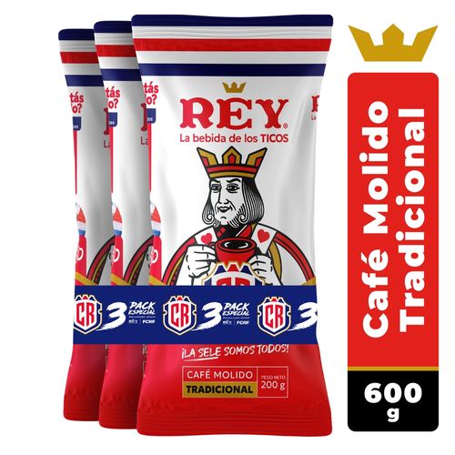 Cafe Rey 3pk Rojo 600gr