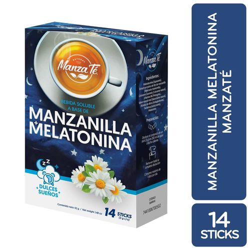Infusión Manzaté Manzanilla Melatonina - 42 g