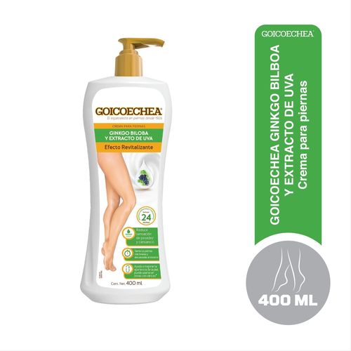 Crema Goicoechea Ginkgo Biloba y Extracto de Uva Efecto Anti-Oxidante - 400 ml