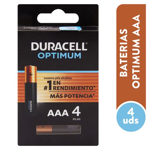 Pila Duracell Optimum Aaa 4ea