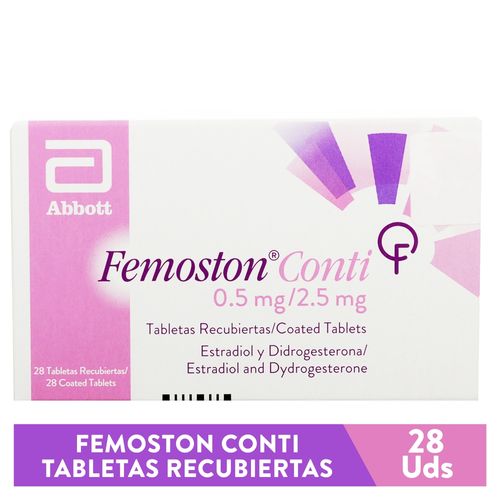 Antiviral, Gripe y Tos Abbott Femoston 0 5 2 5mg x 28 Tabs
