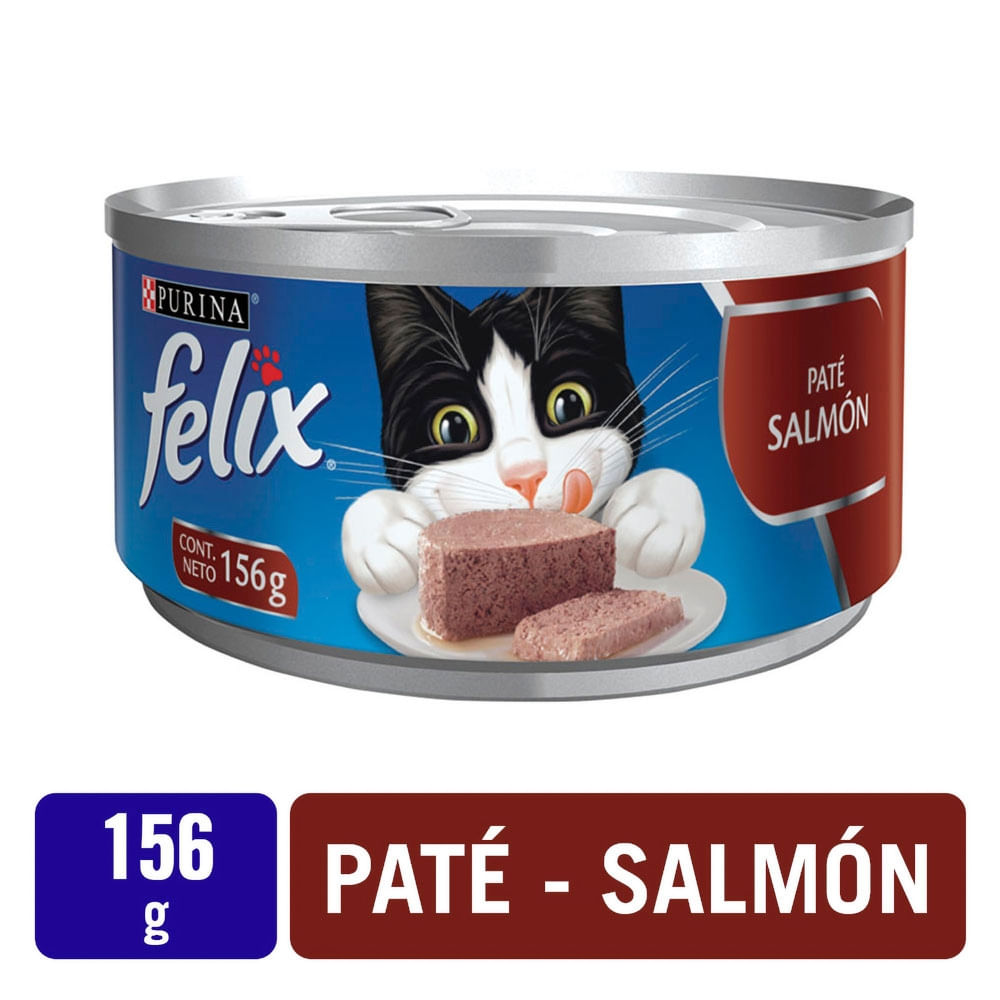 Felix Alimento Gato Adulto Purina Paté Salmón 156 g