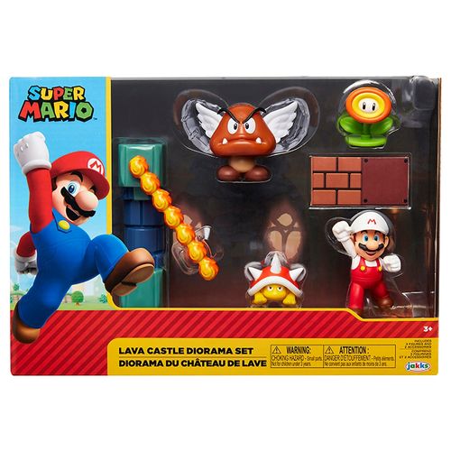 Figuras Nintendo castillo de lava