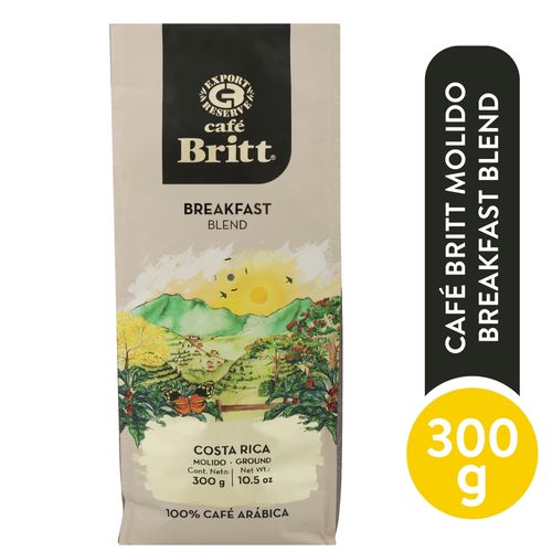 Cafe Britt Breakfast Molido 300 Gr