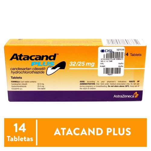 Atacand Plus 32/25Mg X14 Tabletas