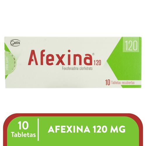 Afexina Gutis 120 Mg, Precio indicado por unidad