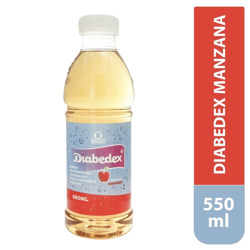 Bebida hipotónica Diabedex sabor a manzana - 550 ml