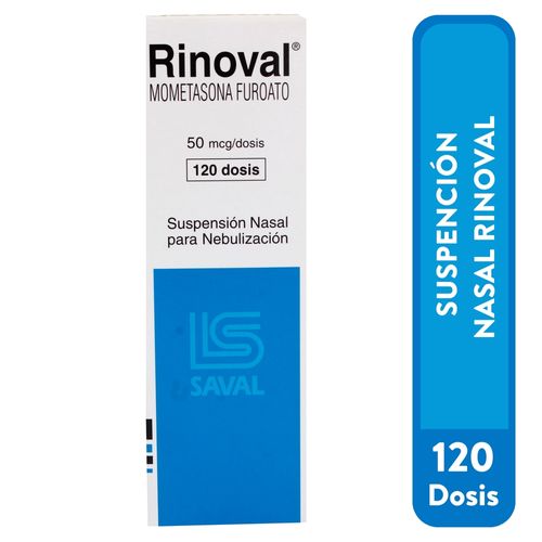 Rinoval Susp 50 Mcg Saval X120 Dosis Unidad