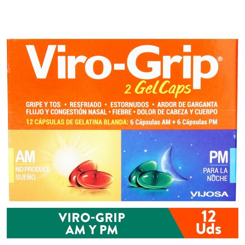 Gelcap Virogrip Combinado Ampm 6sob 12ea